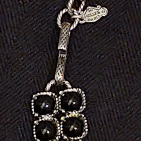 Helles Paris Silver and Onyx Couture Necklace - Picture 10 of 11